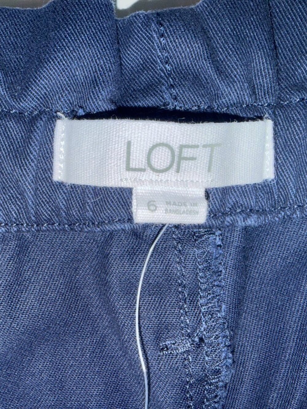 LOFT High Waist, Wide Leg, Cropped Twill Pants - Picture 9 of 9